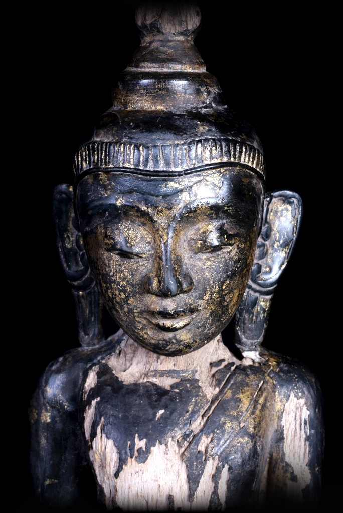 18C Burmese Sitting Buddha #A050